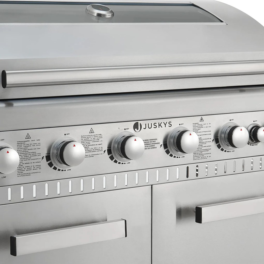 Gratar pe gaz Minnesota BBQ cu 6 arzatoare + 1 arzator lateral