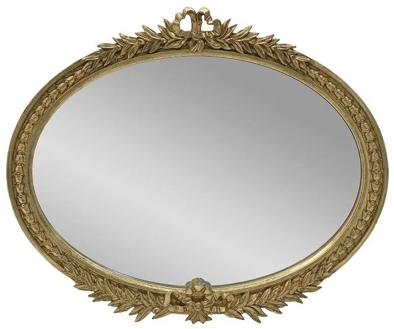 Oglinda perete din rasina Antique Gold 78 x 65 cm