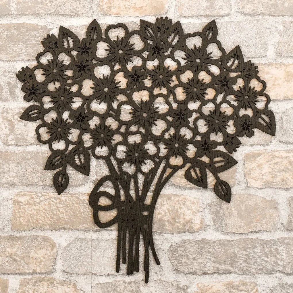DUBLEZ | Autocolant decorativ din lemn - Buchet