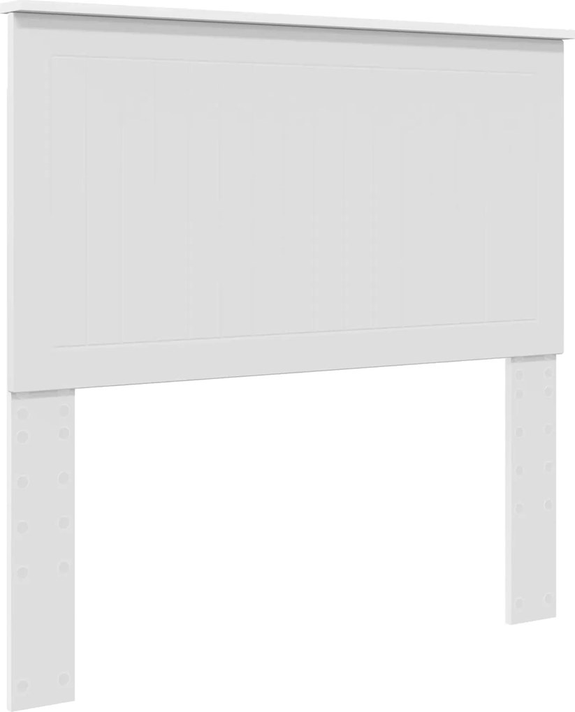 vidaXL Tăblie cap cu headboard Alb 100 cm Lemn compozit