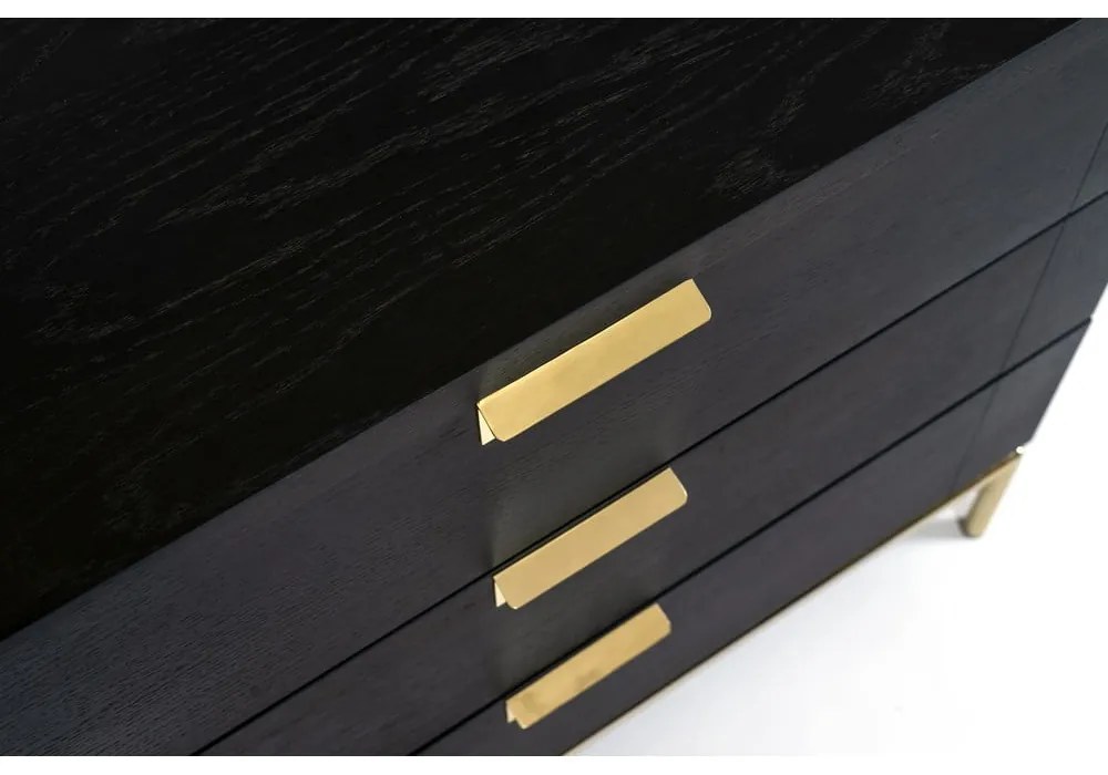 Servantă Woodman Pimlico, 75 x 91 cm, negru