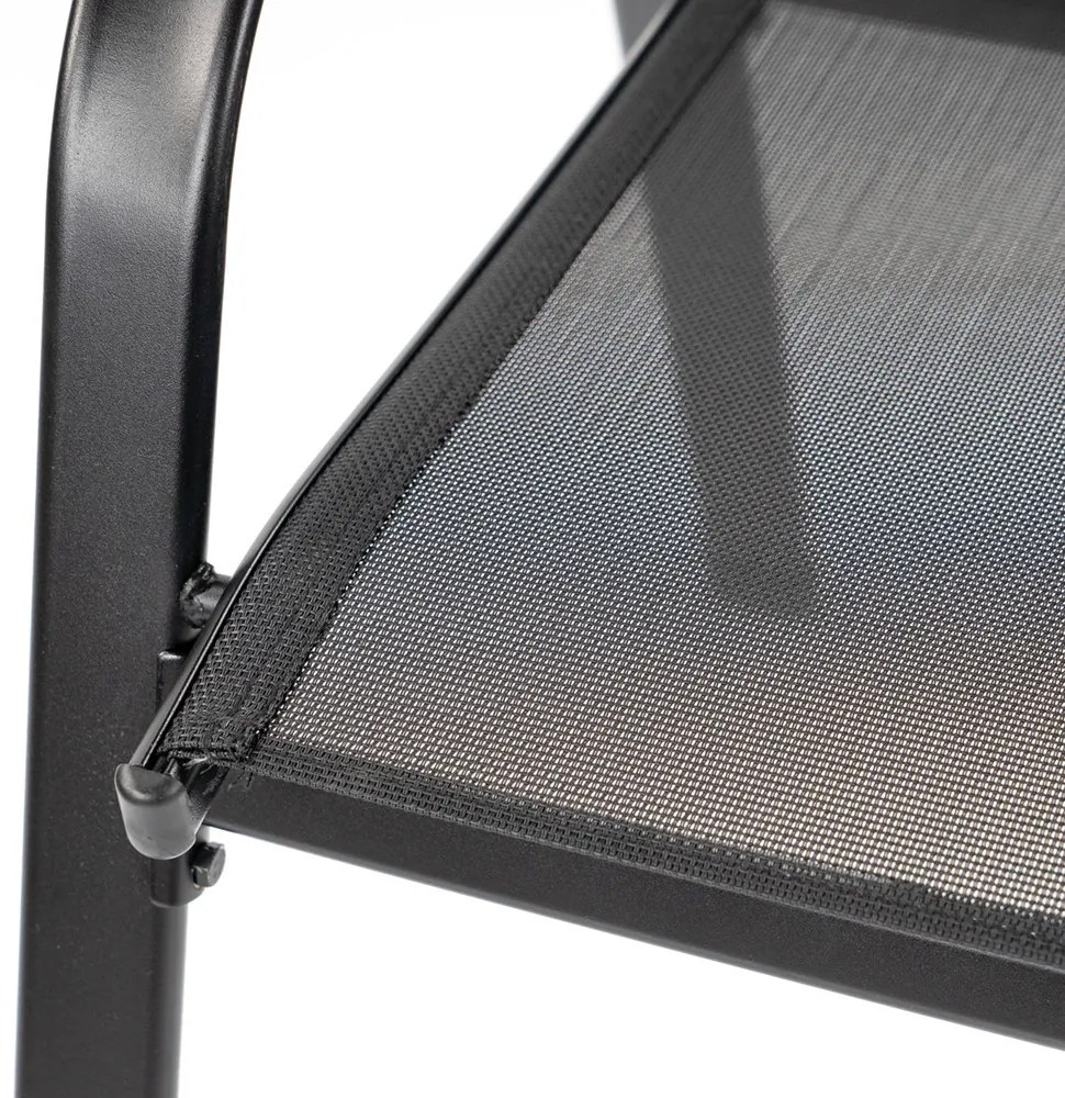 Set mobilier de grădină Lorca 4+1 negru