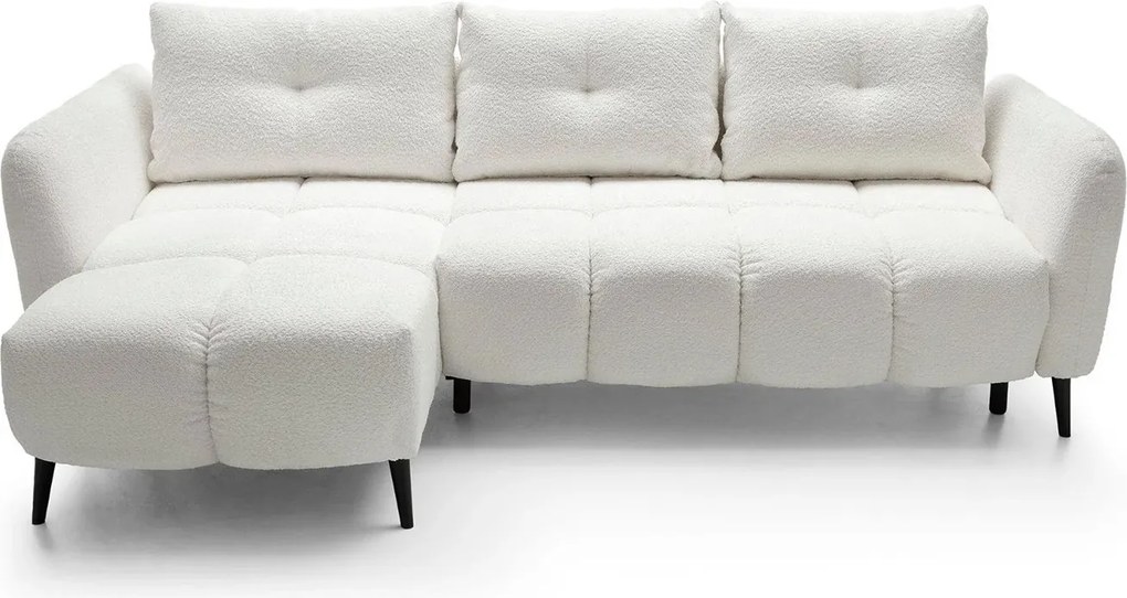 Colțar lemn masiv Apollo extensibil, 250 × 150 × 90 cm - Stânga