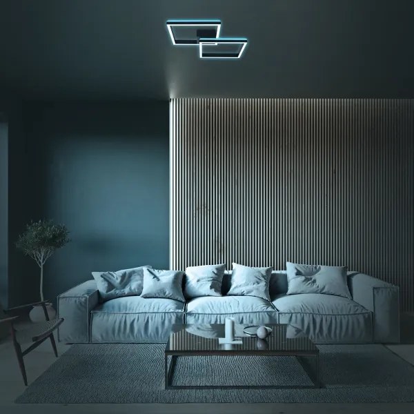 Lustră LED RGBW dimabilă aplicată FRAME 2xLED/17W/230V 2700-6500K Brilo + telecomandă