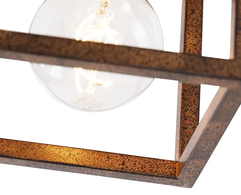 Plafoniera industrială maro ruginiu - Cage