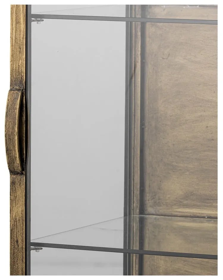 Vitrină aurie din metal 45x110x40 cm Saone – Bloomingville