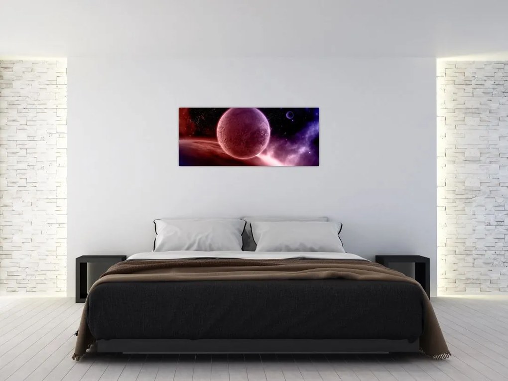 Tablou - Planetă (120x50 cm)