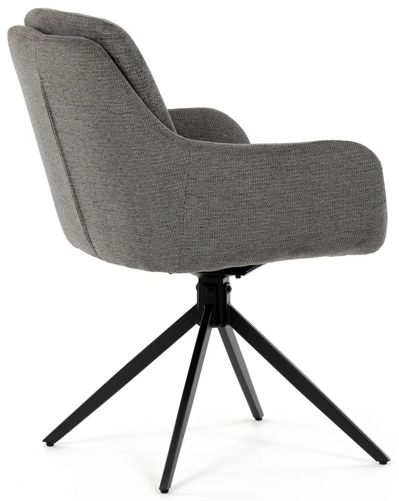 Set de scaune de sufragerie cu mecanism deîntoarcere DCH-P3174 GREY2, 2 buc.
