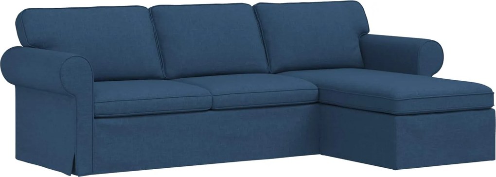 vidaXL Canapea albastru 215 x 138 x 80 cm țesătură