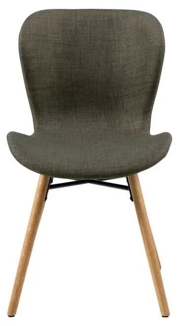 Scaune de dining verzi 2 buc. tapițate Batilda – Actona