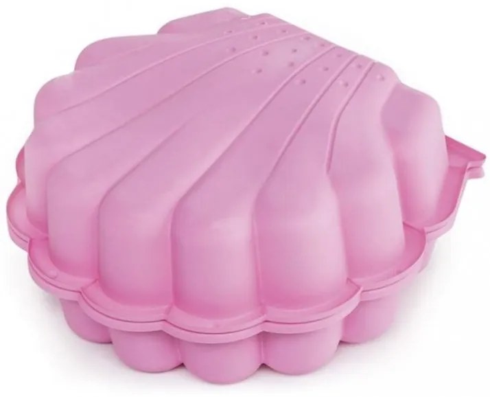 Piscină sau ladă pentru nisip Ibiza, cu capac 88x88 cm roz