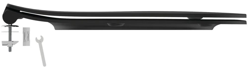 Capac WC ultra plat, softClose, negru Negru mat