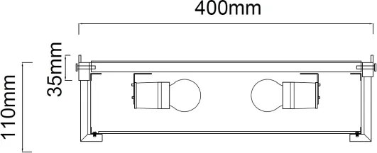 Open Design OR84955 - Plafonieră ROMI, 3x E14/12W/230V, Ø 40 cm, alamă