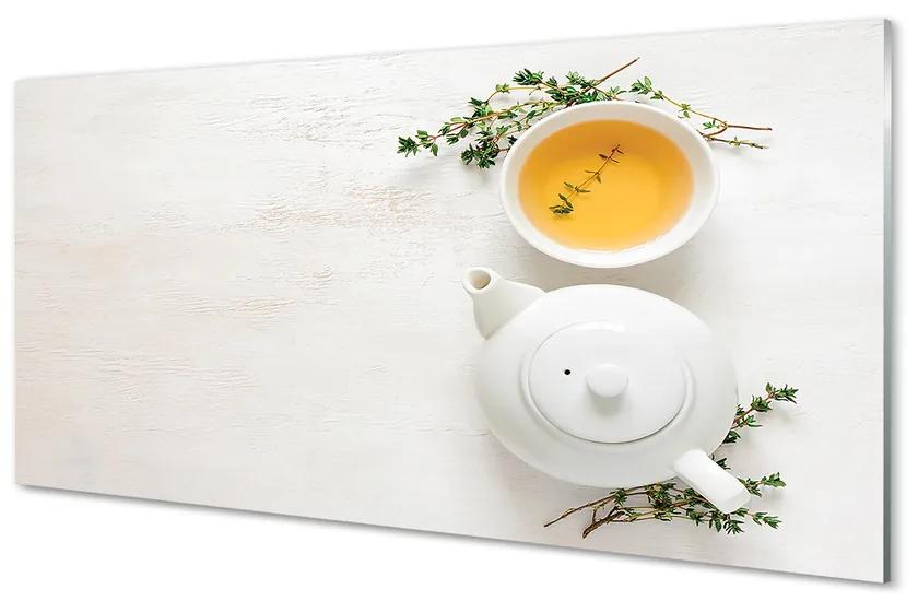 Tablouri acrilice oală de ceai