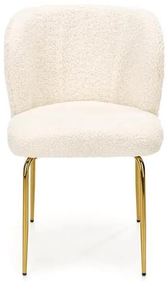 Scaun tapitat K474 crem/auriu