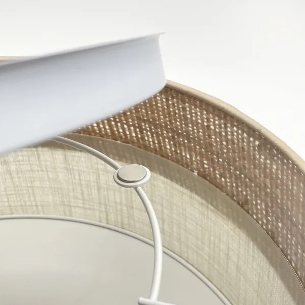 Plafonieră LED SIRJA BOHO, 20 W, 230 V, Ø 35 cm, bej/crem