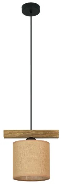 Lustră pe cablu Brilagi FOREST 1xE27/15W/230V pin/maro/negru