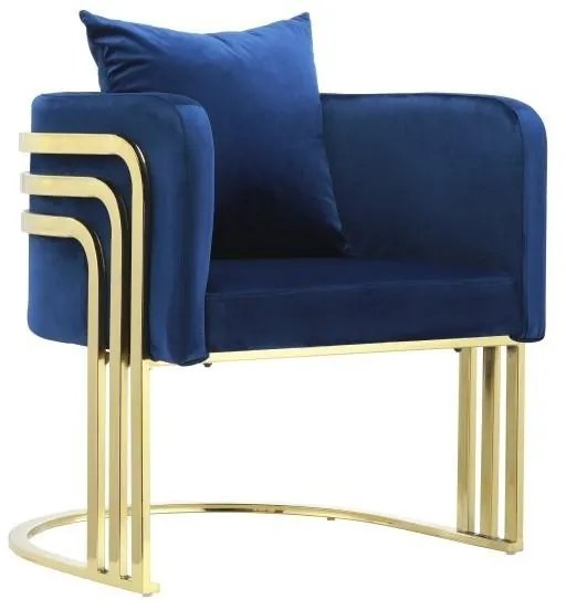 Fotoliu Blue Elegance 55 cm x 65 cm x 68 cm