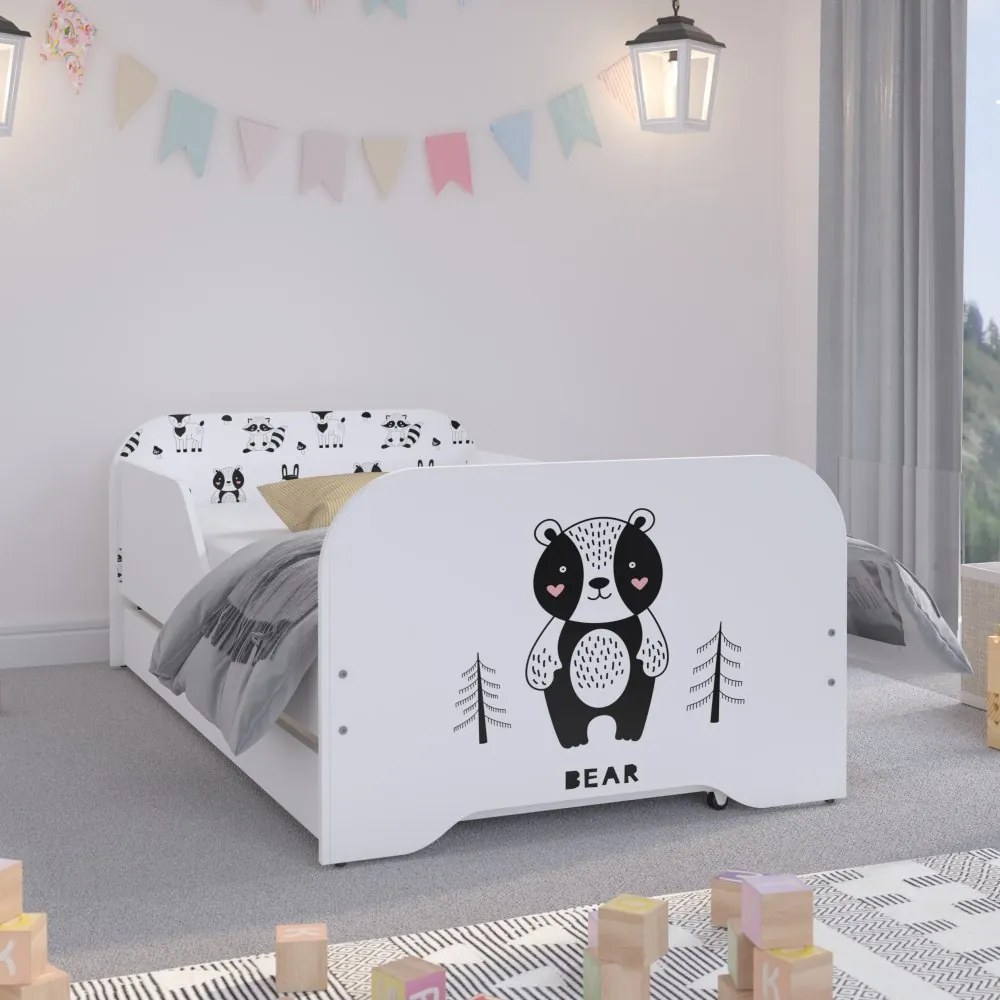 Pat universal pentru copii cu un ursuleț îndrăgostit 140 x 70 cm