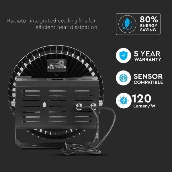 Corp de iluminat LED industrial dimabil High Bay LED/500W/230V 4000K IP65 negru