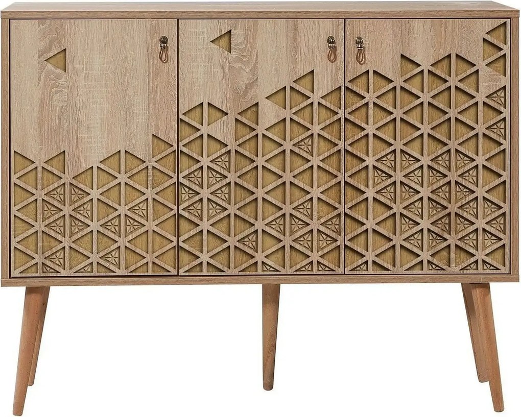 Comoda Mega-120, stejar sonoma, PAL melaminat, 120x36x90 cm