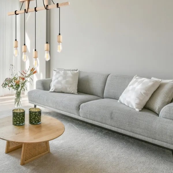 Candelabru pe cablu LEON 5xE27/60W/230V