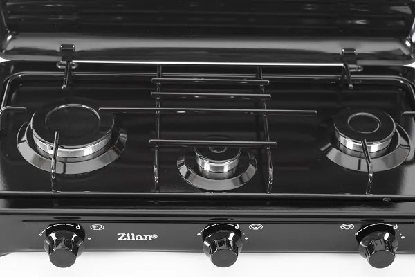 Aragaz cu 3 ochiuri ZILAN ZLN0032N,culoare negru utilizare numai GPL butelie,