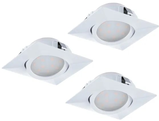 Eglo 95844 - Set de 3 spoturi LED încastrate PINEDA LED/4,9W/230V