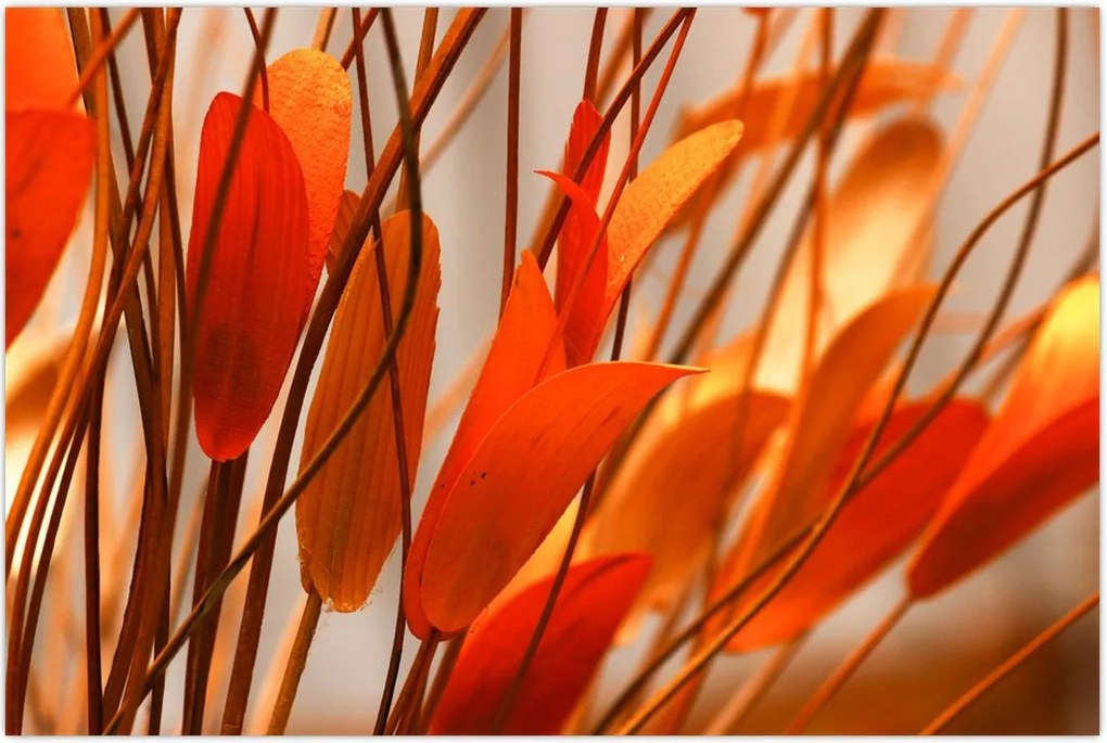 Tablou - Frunze înflorite (90x60 cm)