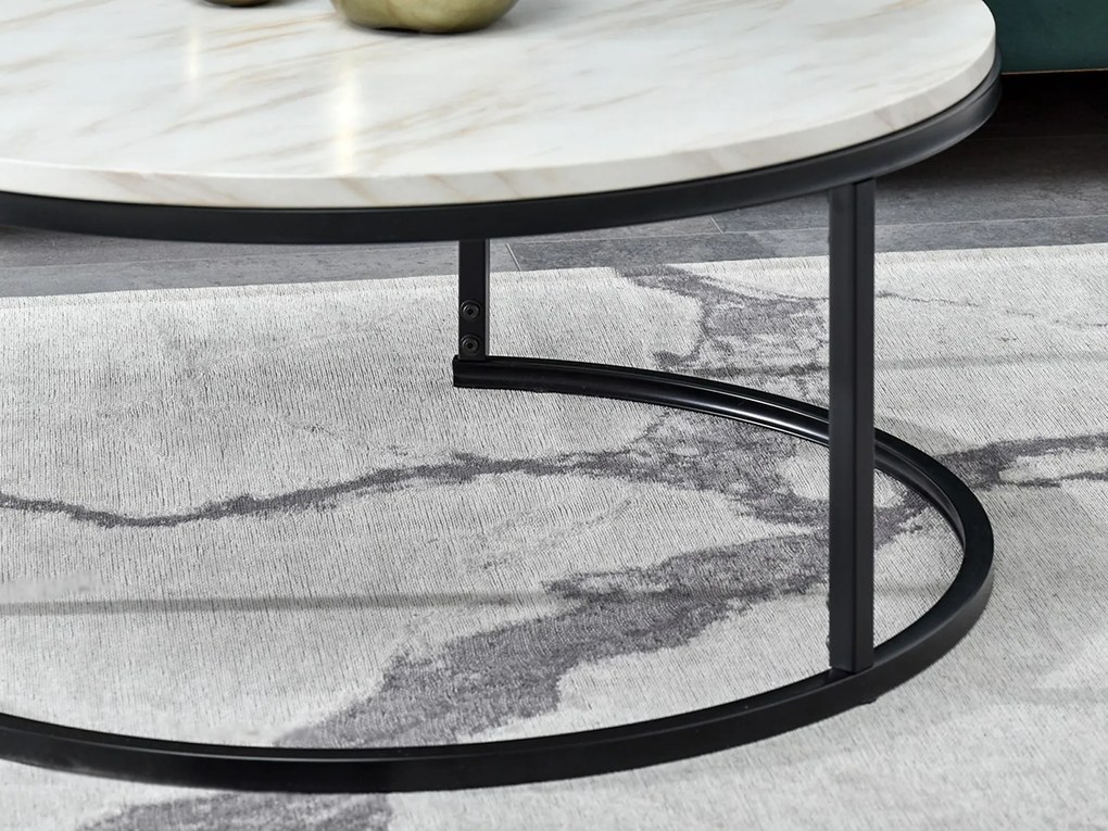 Măsuță de cafea Kolja Stolik Xl (bej + negru). 1111483
