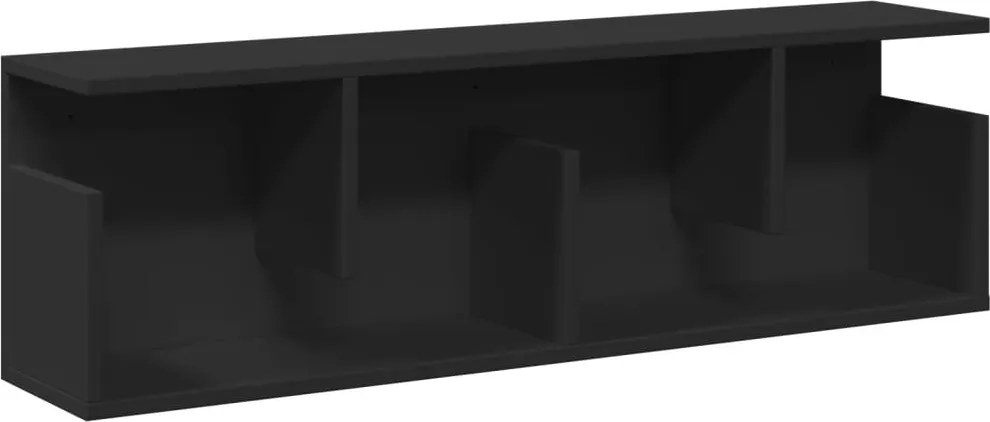 vidaXL Dulap de perete, negru, 100x20x30 cm, lemn prelucrat