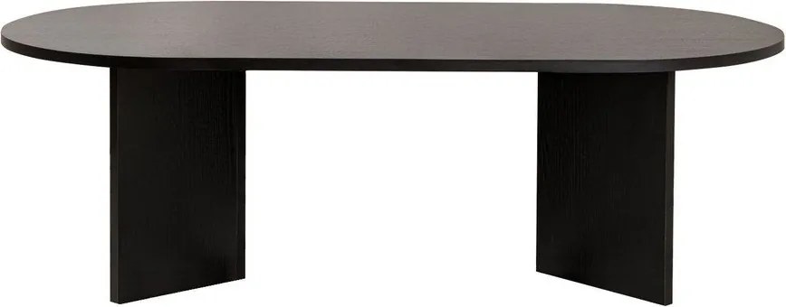 Măsuță de cafea neagră cu aspect mat 60x119 cm Sable – Kalune Design