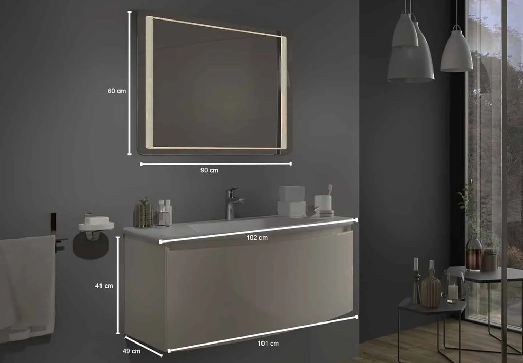 Set lemn masiv Mobilier Baie Suspendat Samba