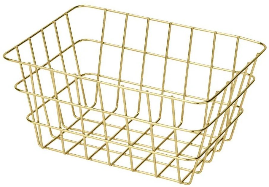 Coș de baie VIANA auriu, Wenko