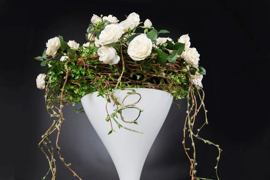 Aranjament floral mare design LUX RUSTY BIRCH ROSE BASKET 1142305.95