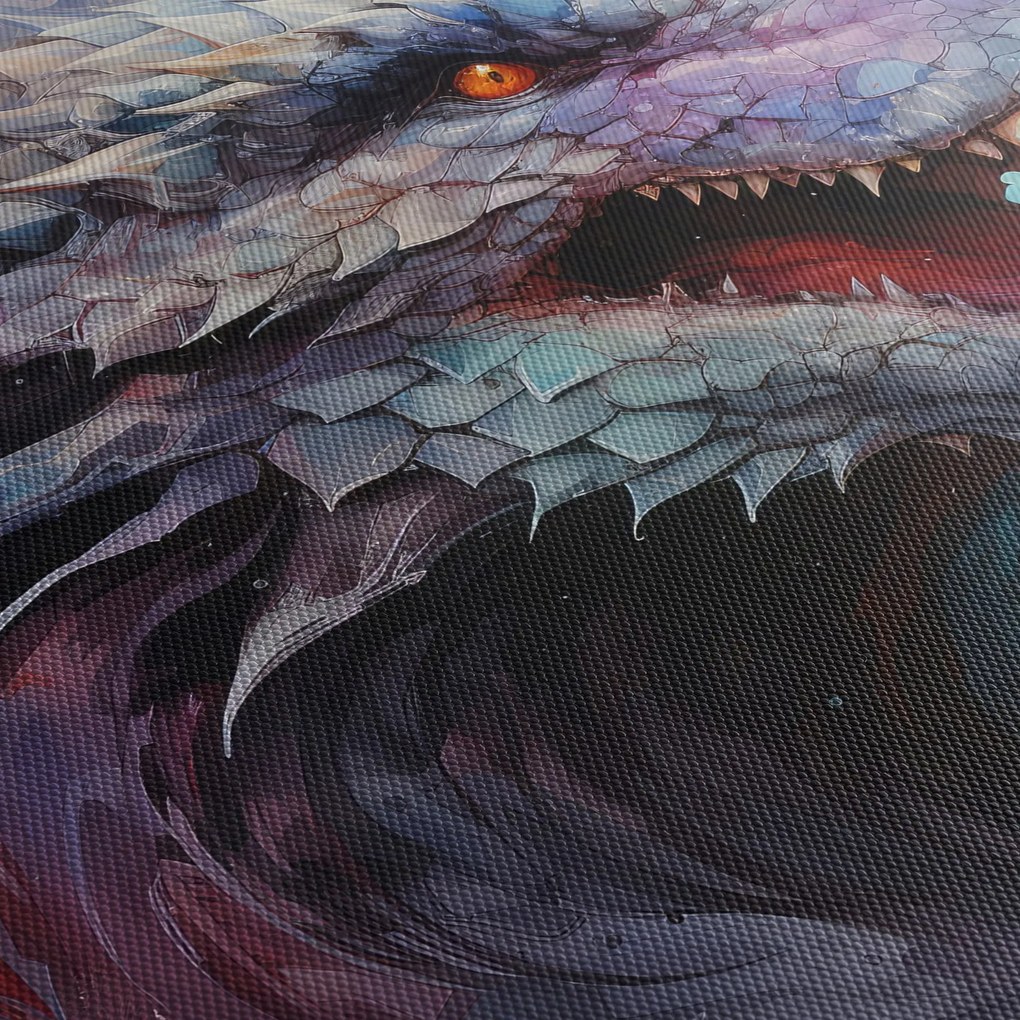 Tablou - Ilustrație a unui dragon (120x50 cm)