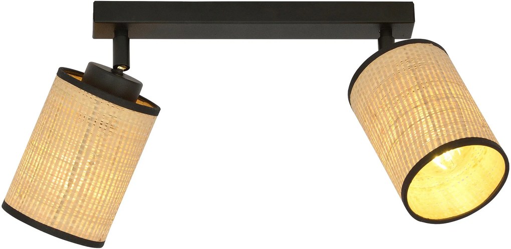 Emibig Yoga lampă de tavan 2x60 W negru-bej 1151/2