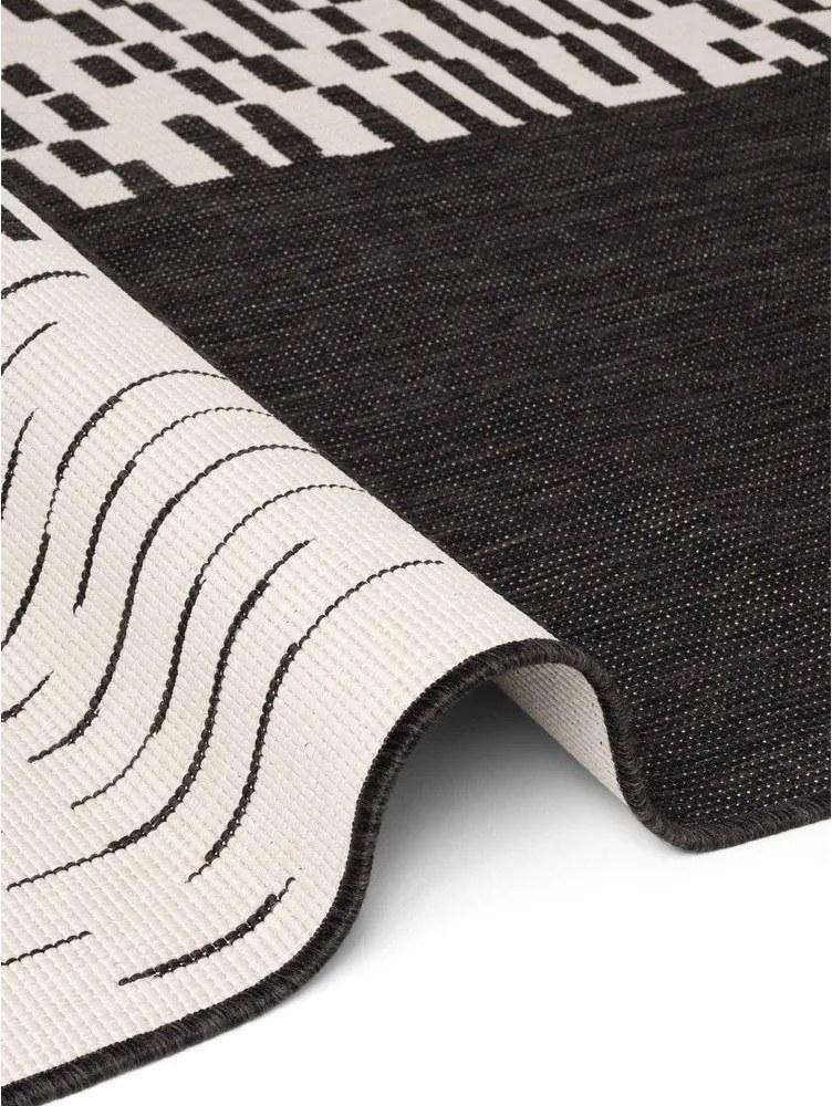 Covor pentru exterior și interior negru/crem 120x170 cm Haringey Acacia – Ted Baker