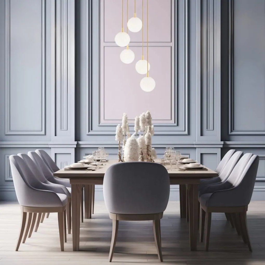 Lustra design modern cu 5 pendule Paloma