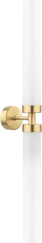 Aplica de perete LED moderna realizata manual din alama Mussa