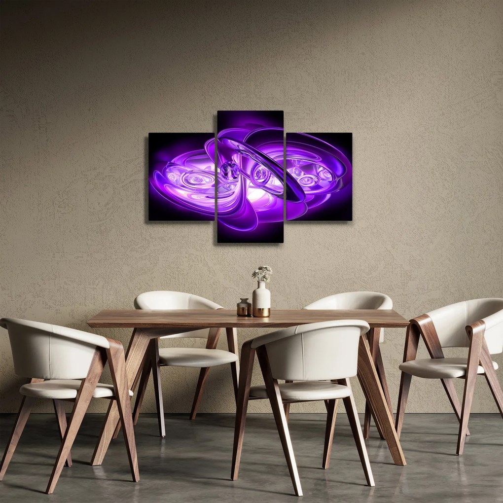 Tabloul fractalilor în violet (90x60 cm)