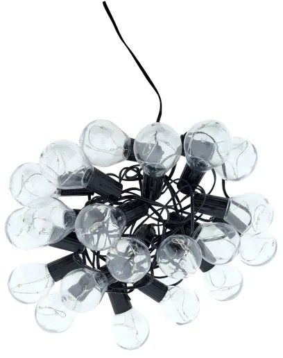 Ghirlandă LED decorativă pentru exterior 20xLED/0,075W/230V 5,8 m IP44 negru