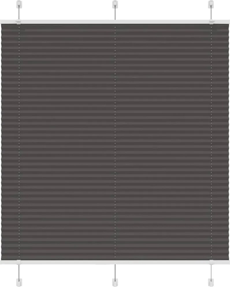vidaXL Jaluzea plisată negru 115x150 cm Lățime țesătură 114,4 cm