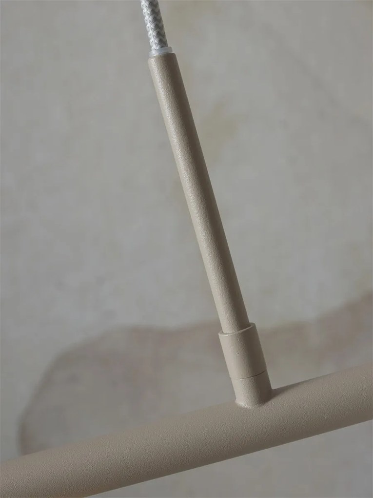 Lustra suspendata design modern Sapporo 3 alb/sand