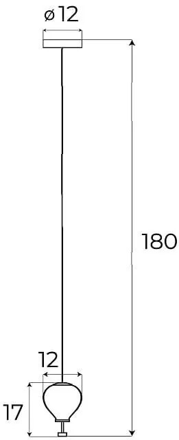 Pendul, Lustra LED design deosebit Palloncini 1 Clear