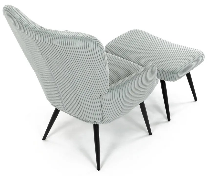 Fotoliu pentru relaxare cu suport pentru picioare L7285 BLUE6, albastru