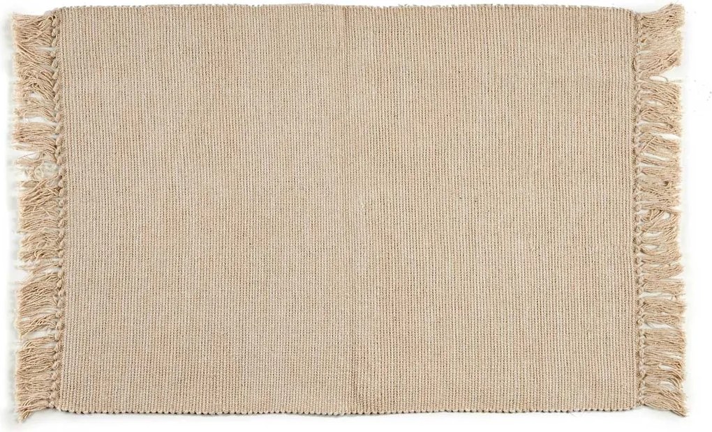 Covor cu franjuri, 100% bumbac, 180 x 120 cm