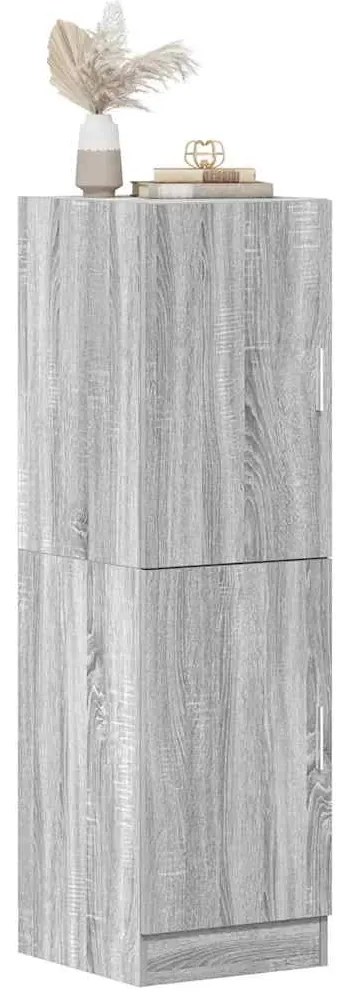 vidaXL Dulap de bucătărie, gri sonoma, 38x41,5x131,5 cm lemn prelucrat