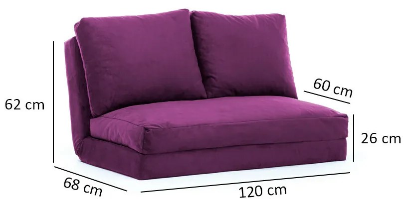 Canapea pat Taida Purple