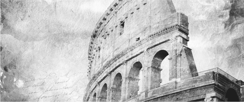 Tablou - Carte poștală de epocă a orașului N⁰1 (120x50 cm)